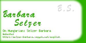 barbara selzer business card